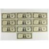 Image 1 : 10 ASSORTED 1957 $1 SILVER CERTIFICATES