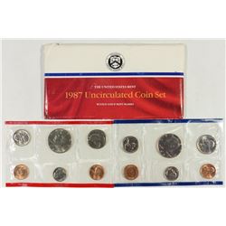 1987 US MINT SET (UNC) P/D (WITH ENVELOPE)