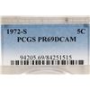 Image 3 : 1972-S JEFFERSON NICKEL PCGS PR69 DCAM