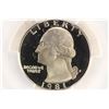 Image 1 : 1981-S TYPE I WASHINGTON QUARTER PCGS PR69 DCAM