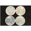 Image 1 : 1922, 1923 & 1924 & 1934 PEACE SILVER DOLLARS