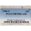 Image 3 : 1986-S ROOSEVELT DIME PCGS PR70 DCAM