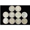 Image 2 : 10 ASSORTED 1957-1966 MEXICO .100 SILVER PESOS