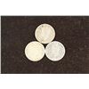 Image 2 : 1940,41 & 42 NEWFOUNDLAND SILVER 5 CENTS