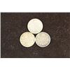 Image 1 : 1914,17 & 19 CANADA SILVER 5 CENTS
