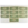 Image 2 : 10 ASSORTED 1957 $1 SILVER CERTIFICATES