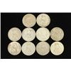 Image 2 : 10 ASSORTED 1958-1966 MEXICO .100 SILVER PESOS