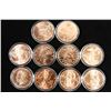 Image 1 : 10 ASSORTED 1 OZ. COPPER ZOMBUCKS