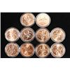 Image 2 : 10 ASSORTED 1 OZ. COPPER ZOMBUCKS