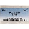 Image 3 : 1965 SMS KENNEDY HALF DOLLAR PCGS SP66