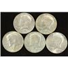 Image 1 : 5 ASSORTED 1966-1968 40% SILVER JOHN F. KENNEDY