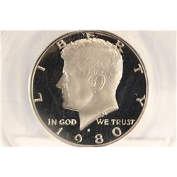 1980-S KENNEDY HALF DOLLAR ANACS PR70 DCAM