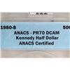 Image 3 : 1980-S KENNEDY HALF DOLLAR ANACS PR70 DCAM