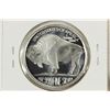 Image 2 : 1 TROY OZ .999 FINE SILVER PROOF ROUND 2015 INDIAN