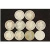Image 1 : 10 ASSORTED BARBER DIMES