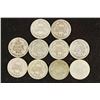 Image 2 : 10 ASSORTED BARBER DIMES