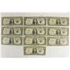 Image 1 : 10 ASSORTED 1957 $1 SILVER CERTIFICATES