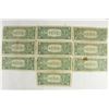 Image 2 : 10 ASSORTED 1957 $1 SILVER CERTIFICATES