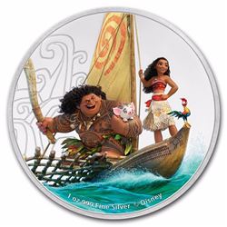 2017 $2 Disney Moana Niue Silver Coin