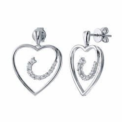 14KT White Gold 0.43ctw Diamond Earrings