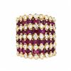 Image 1 : 14KT Yellow Gold 4.27ctw Ruby and Diamond Ring