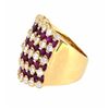 Image 2 : 14KT Yellow Gold 4.27ctw Ruby and Diamond Ring