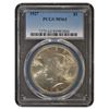 Image 1 : 1927 $1 Peace Silver Dollar Coin PCGS MS63