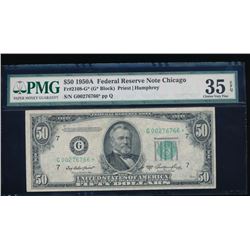 1950A $50 Chicago Federal Reserve Star Note PMG 35EPQ