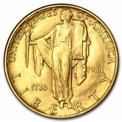 1926 $2 1/2 Sesquicentennial America Gold Coin