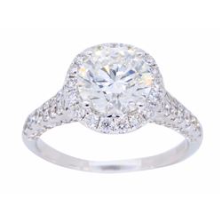 18KT White Gold 1.89ctw GIA Cert Diamond Ring