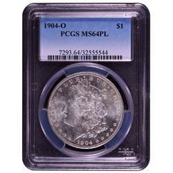 1904-O $1 Morgan Silver Dollar Coin PCGS MS64PL