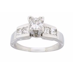 14KT White Gold 1.00ctw Diamond Ring