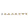 Image 1 : 18KT Two Tone Gold 13.97ctw GIA Cert Fancy Yellow Diamond Bracelet