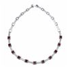 Image 1 : 14KT White Gold 2.34ctw Ruby and Diamond Necklace