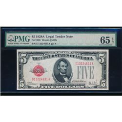 1928A $5 Legal Tender Note PMG 65EPQ