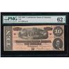 Image 1 : 1864 $10 Confederate States of America Note PMG 62EPQ
