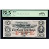 Image 1 : 1800 $5 New Haven Obsolete Bank Note PCGS 66PPQ