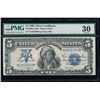 Image 1 : 1899 $5 Chief Silver Certificate PMG 30