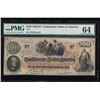 Image 1 : 1862-63 $100 Confederate States of American Note PMG 64