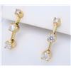 Image 3 : 14KT Yellow Gold 0.85ctw Diamond Earrings