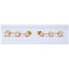 Image 4 : 14KT Yellow Gold 0.85ctw Diamond Earrings