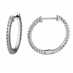 14KT White Gold 0.54ctw Diamond Earrings