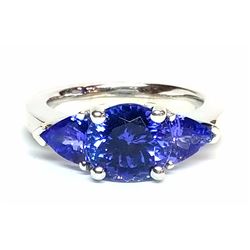 14KT White Gold 4.30ctw Tanzanite Ring