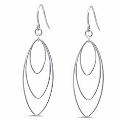 Sterling Silver Polished Dangle Earrings