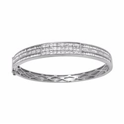 14KT White Gold 5.62ctw Diamond Bracelet