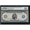 Image 1 : 1914 $5 New York Federal Reserve Note PMG 35EPQ