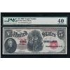 Image 1 : 1907 $5 Legal Tender Note PMG 40