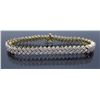 Image 1 : 14KT Two Tone Gold 3.80ctw Diamond Bracelet