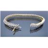 Image 2 : 14KT Two Tone Gold 3.80ctw Diamond Bracelet