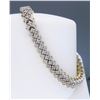 Image 8 : 14KT Two Tone Gold 3.80ctw Diamond Bracelet